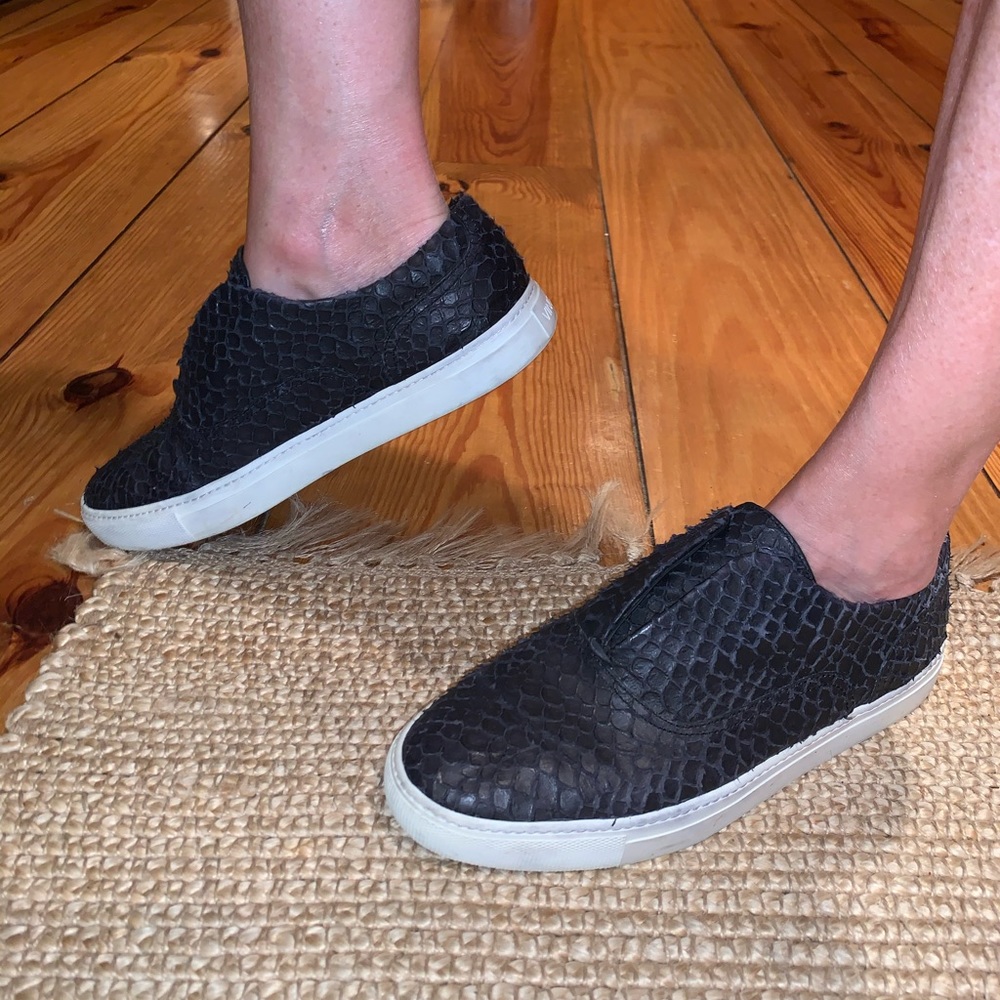 Vince Nelson Python-Embossed Slip On Sneaker - image 5